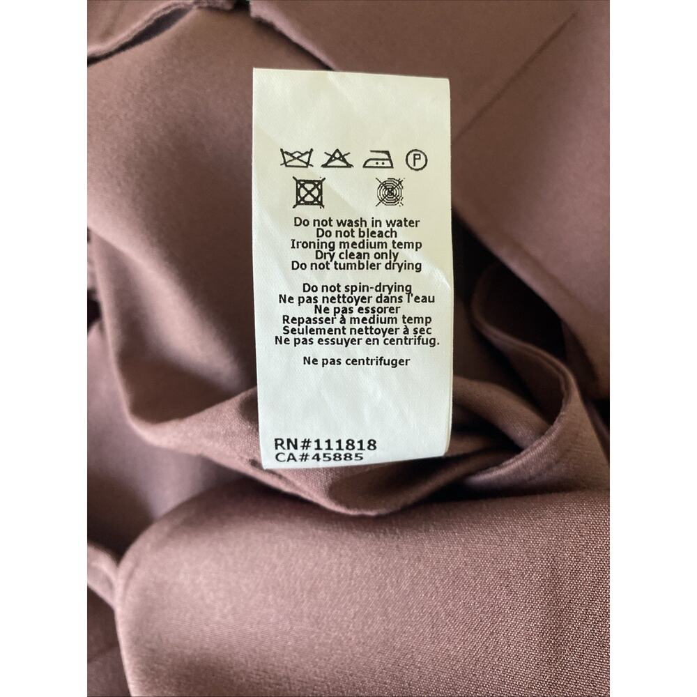 Michael Kors Collection Dress Sheath Midi Sleeveless V Neck Eggplant Purple S 6 - Picture 8 of 8